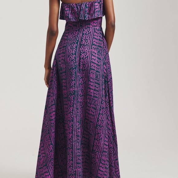 Anthropologie Kahindo Strapless Ruffled Maxi Dress.  SZ: 1X/ XXL - Picture 3 of 16